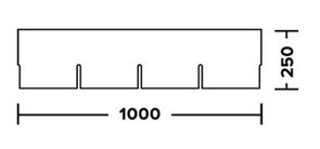 Чертеж Фасадной плитки ТехноНИКОЛЬ HAUBERK